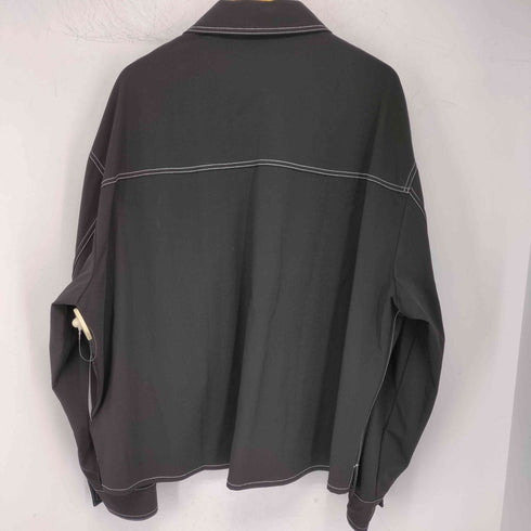ザラ ZARA レーヨン混ステッチシャツ メンズ import:XL